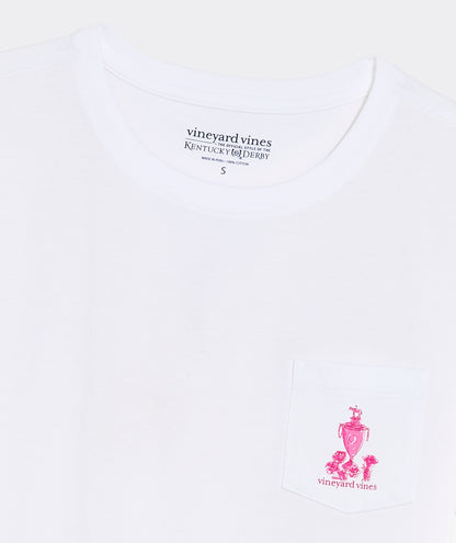 Kentucky Derby Women's Run For The Roses Scenic Short-Sleeve Pocket Tee