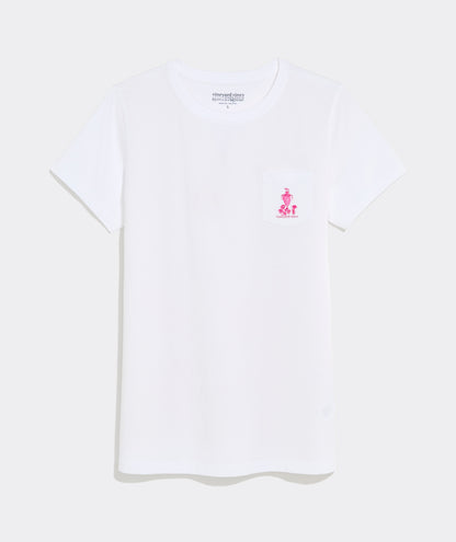 Kentucky Derby Women's Run For The Roses Scenic Short-Sleeve Pocket Tee
