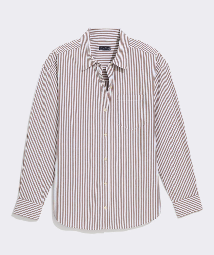 Birdie Button Down - Feeder Coconut/White Stripe