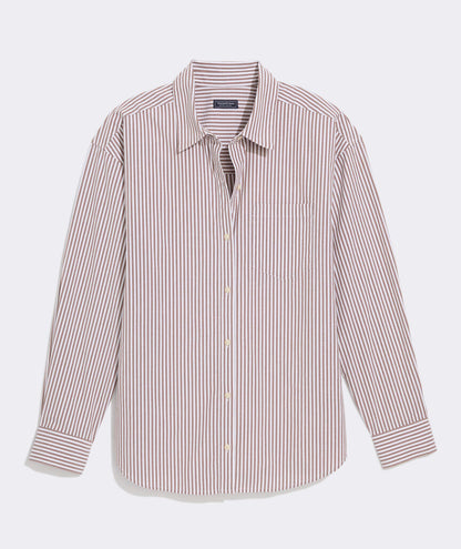 Birdie Button Down - Feeder Coconut/White Stripe