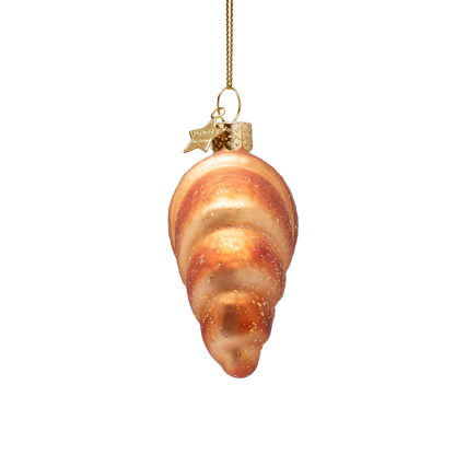 Ornament glass croissant