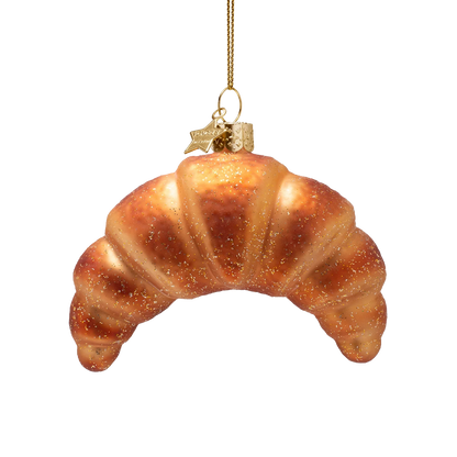 Ornament glass croissant