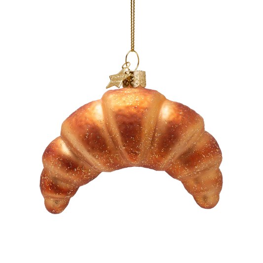 Ornament glass croissant