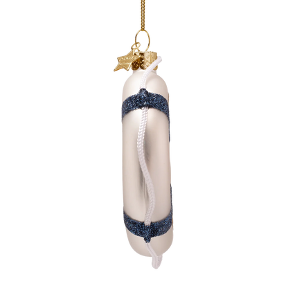 Ornament glass lifebuoy skinny dipping
