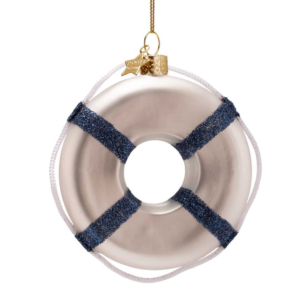 Ornament glass lifebuoy skinny dipping