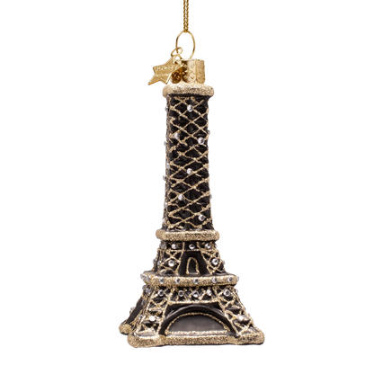 Ornament glass Eiffel tower black