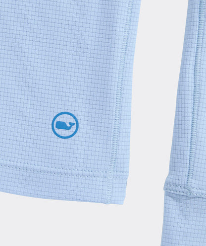 Boys' Sun Tech Hoodie Tee - Del Mar Blue