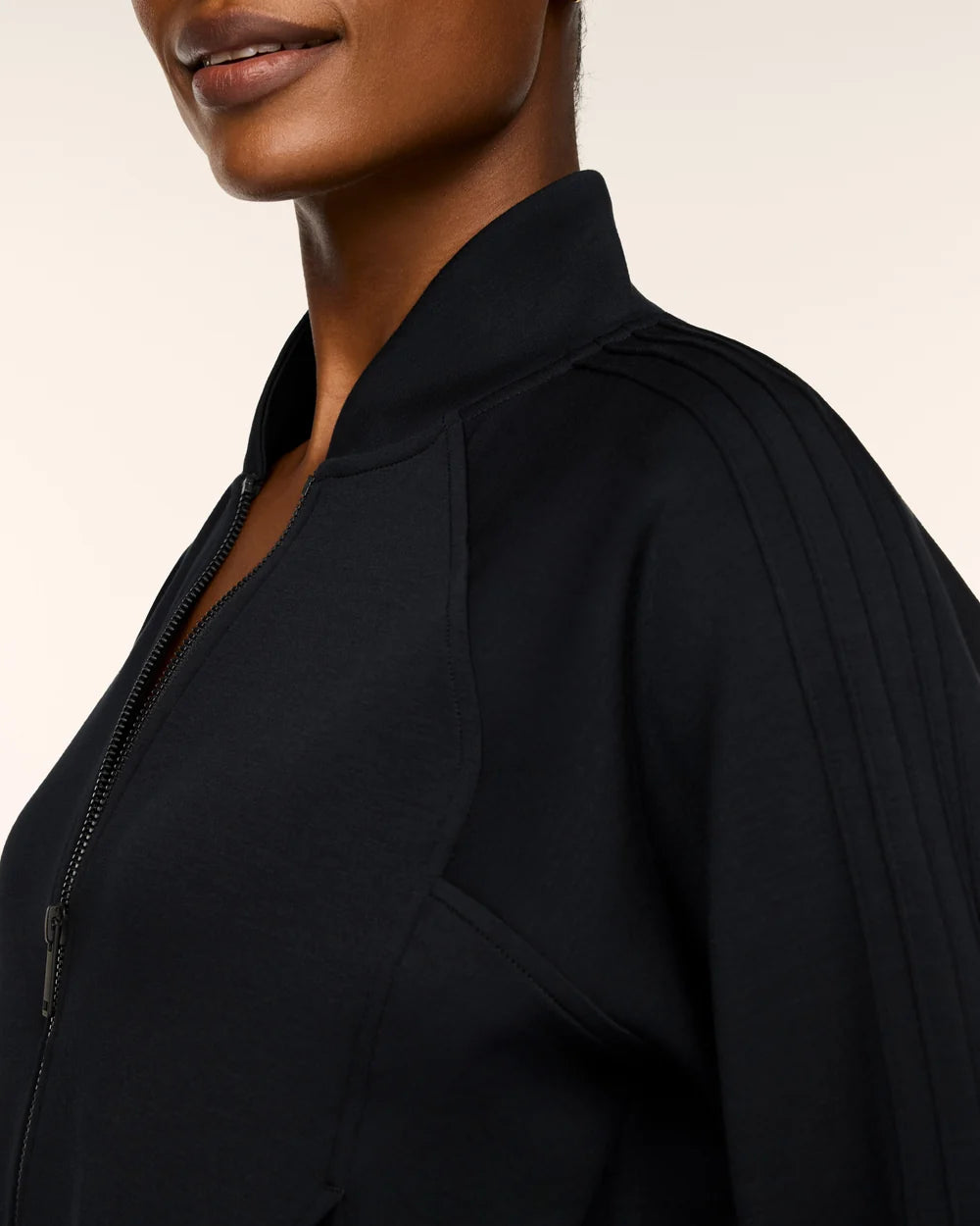 SPANX AirEssentials® Pintuck Track Jacket - Very Black