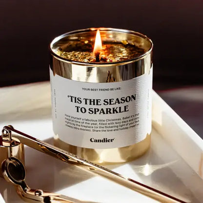 Tis the Season To Sparkle Candle