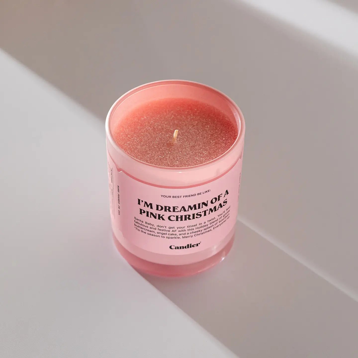 I'm Dreaming Of A Pink Christmas Candle