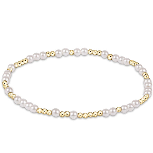 hope unwritten pearl 3mm bracelet