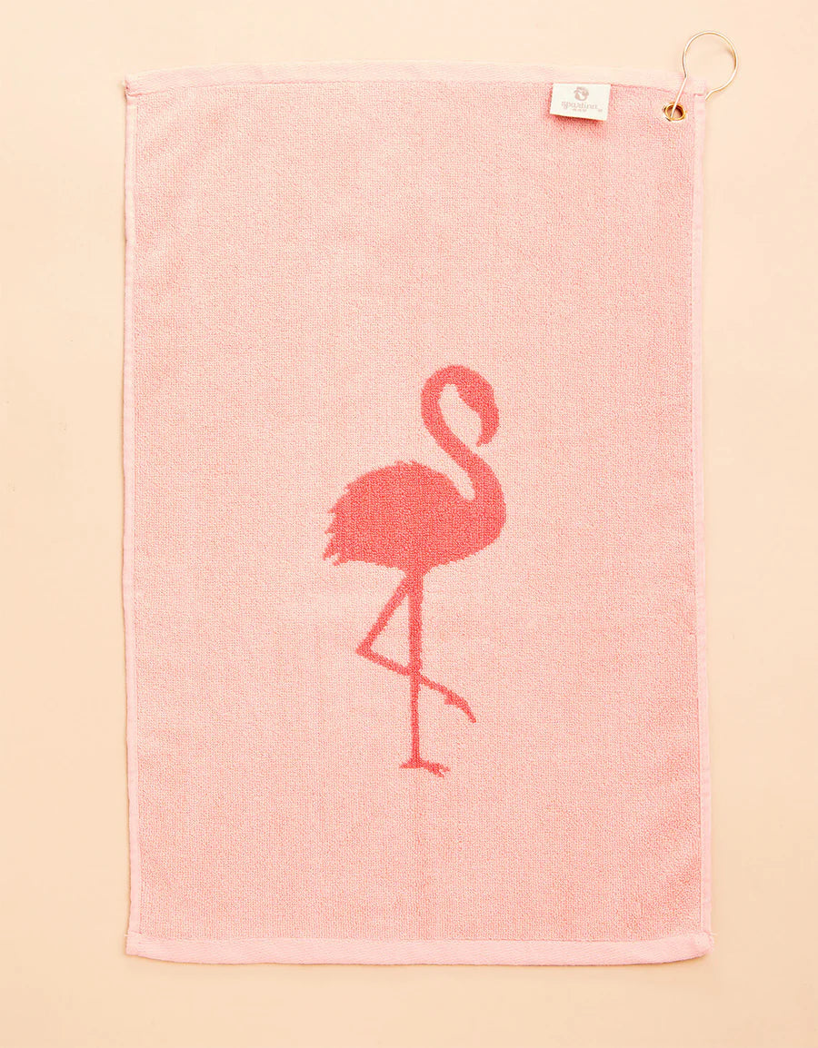 Golf Towel Flamingo