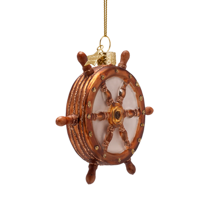 Ornament glass steering wheel