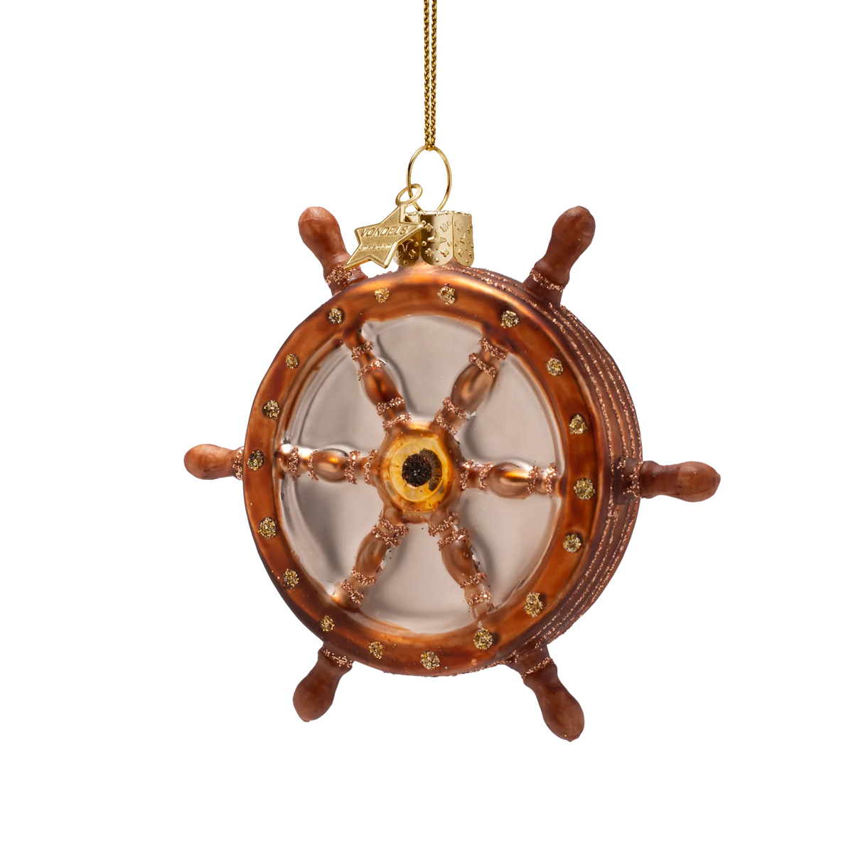 Ornament glass steering wheel