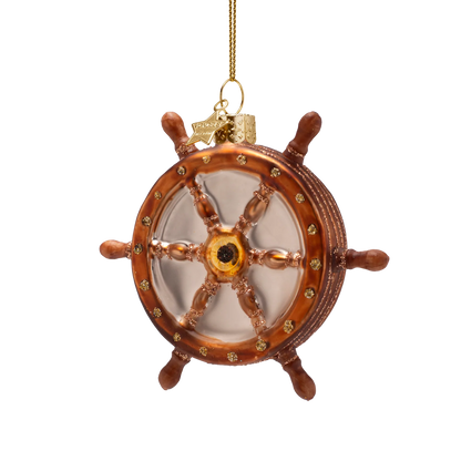 Ornament glass steering wheel