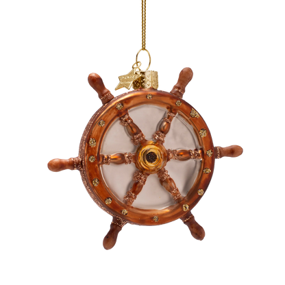 Ornament glass steering wheel