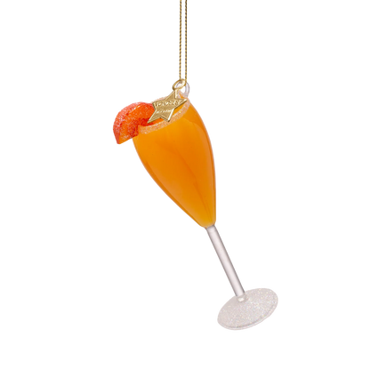 Ornament glass Bellini cocktail