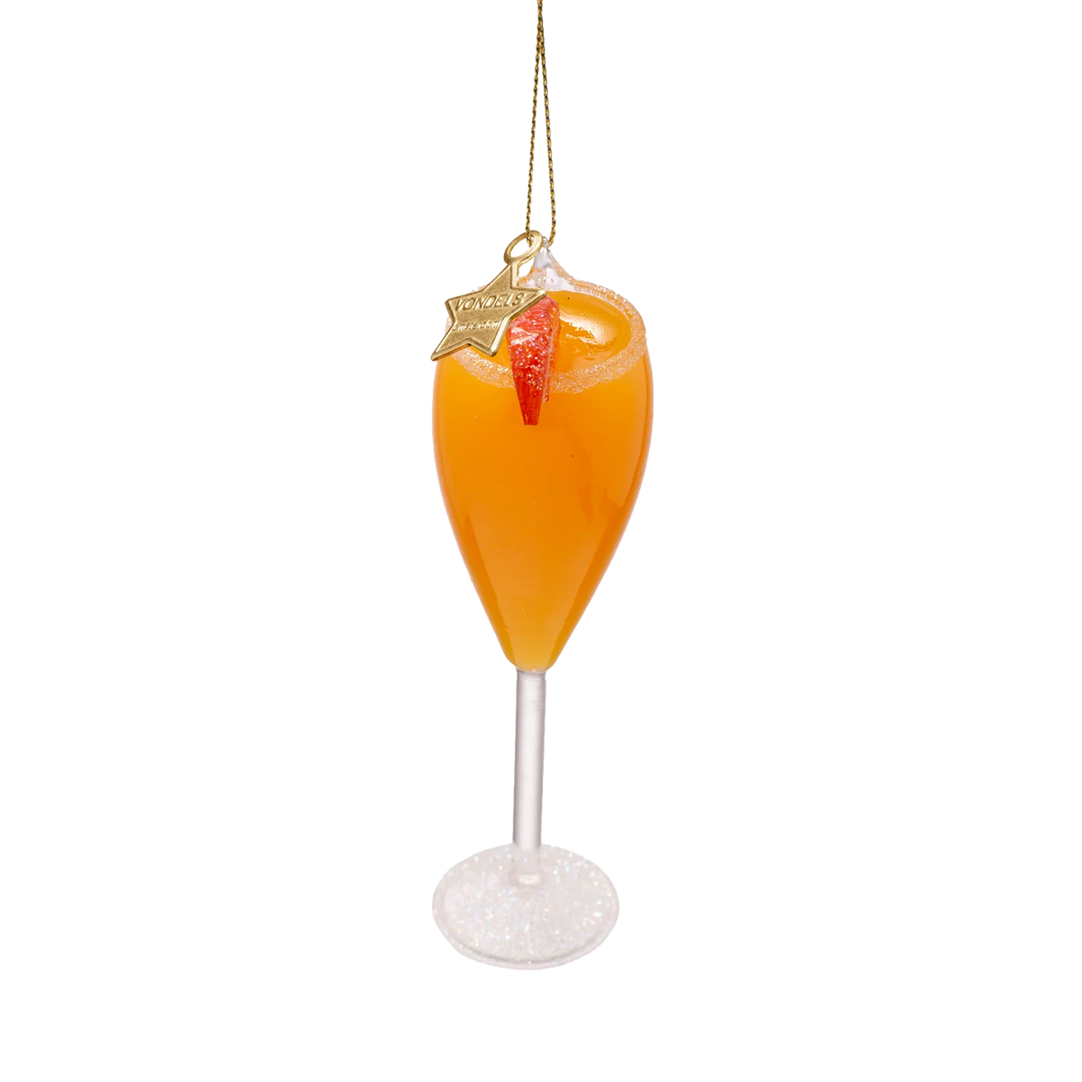 Ornament glass Bellini cocktail
