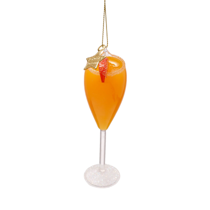 Ornament glass Bellini cocktail