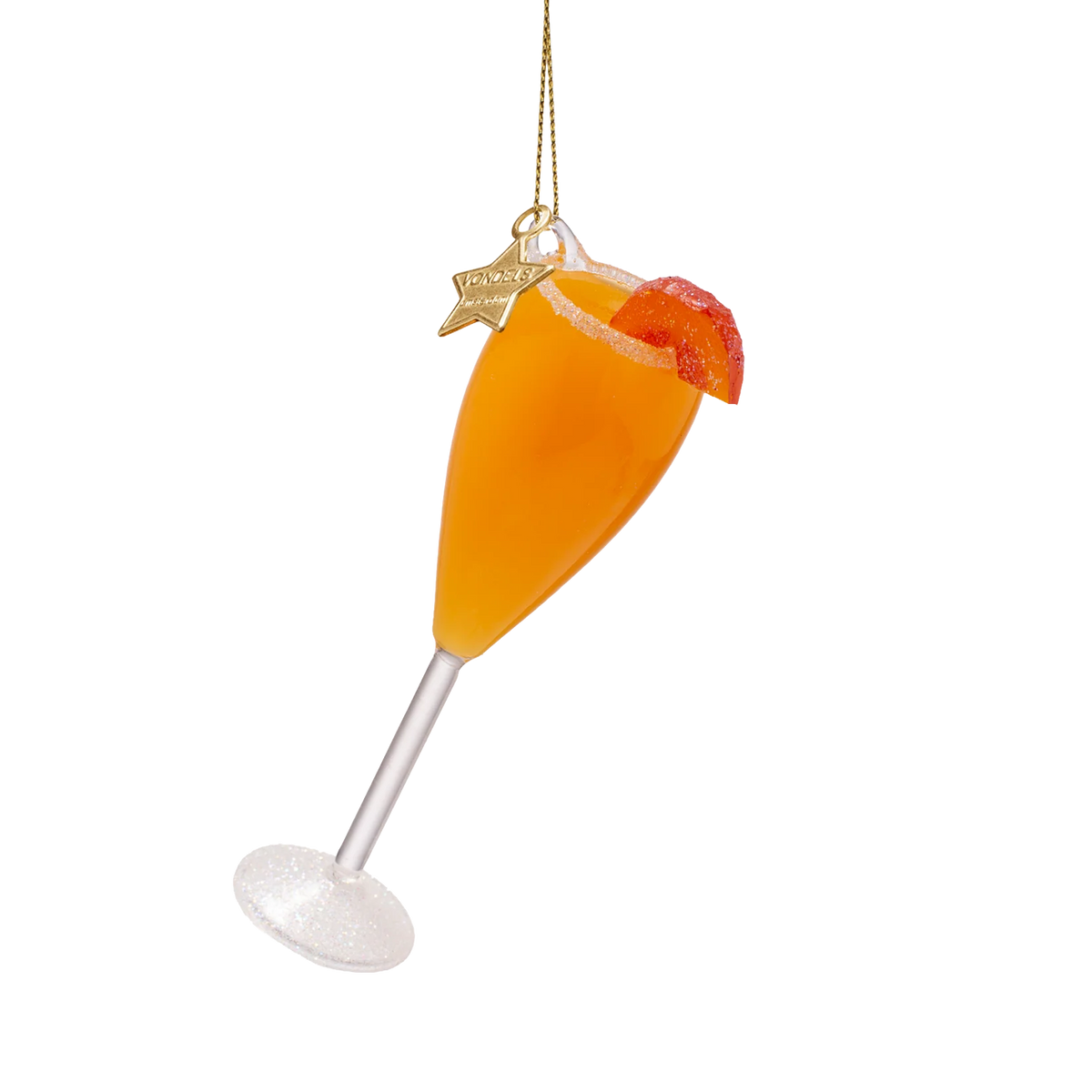 Ornament glass Bellini cocktail