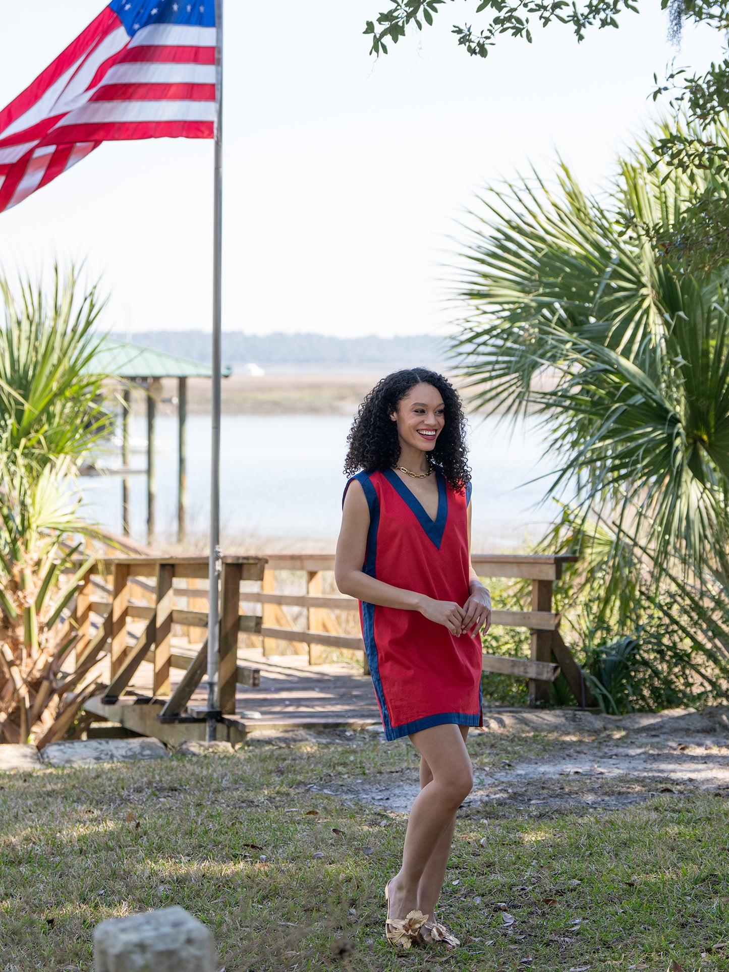 Emily Shift Dress - Americano