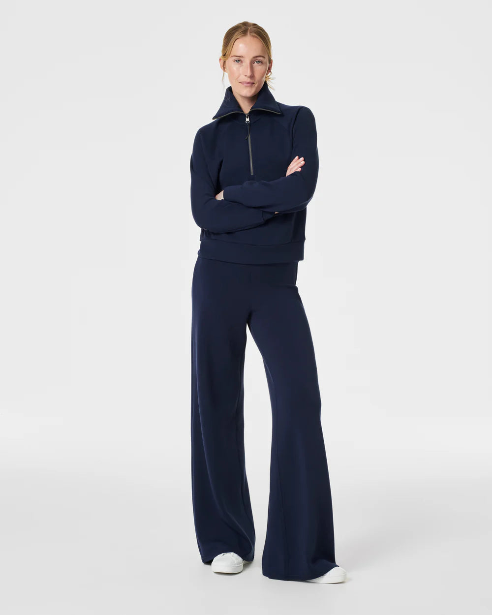 SPANX AirEssentials® Wide Leg Pant - Timeless Navy - PETITE LENGTH