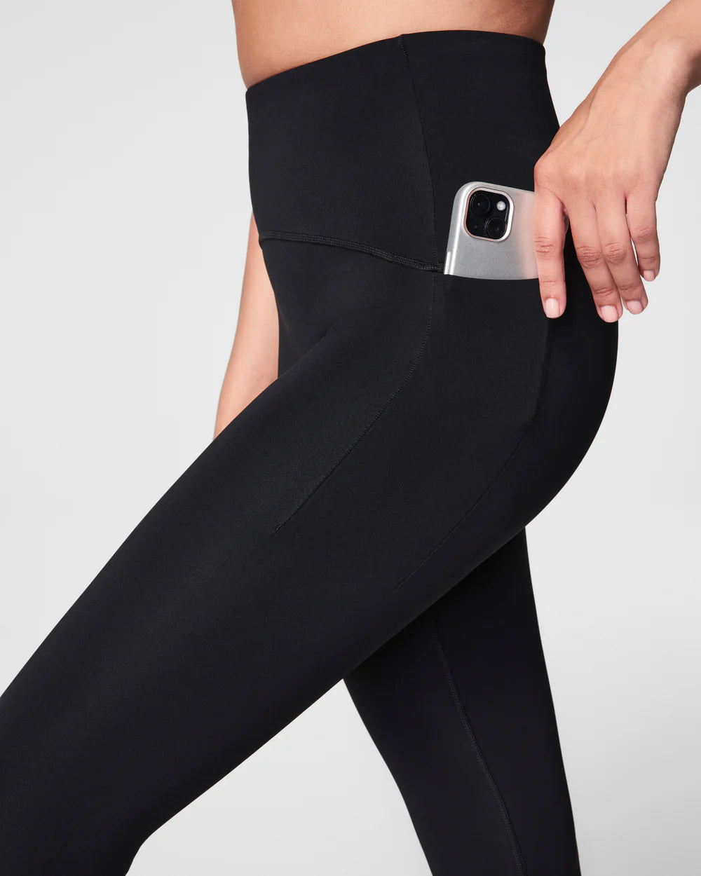 SPANXshape™ Booty Boost® Side Pocket Leggings - Very Black