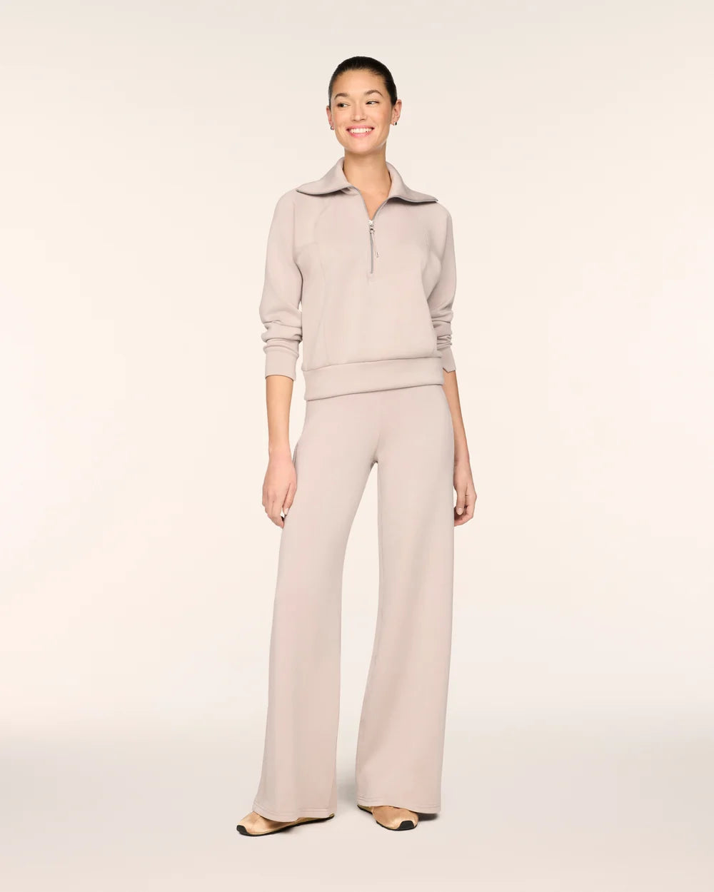 SPANX AirEssentials® Wide Leg Pant - Mushroom