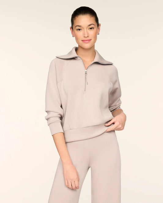 SPANX AirEssentials® Half Zip - Mushroom