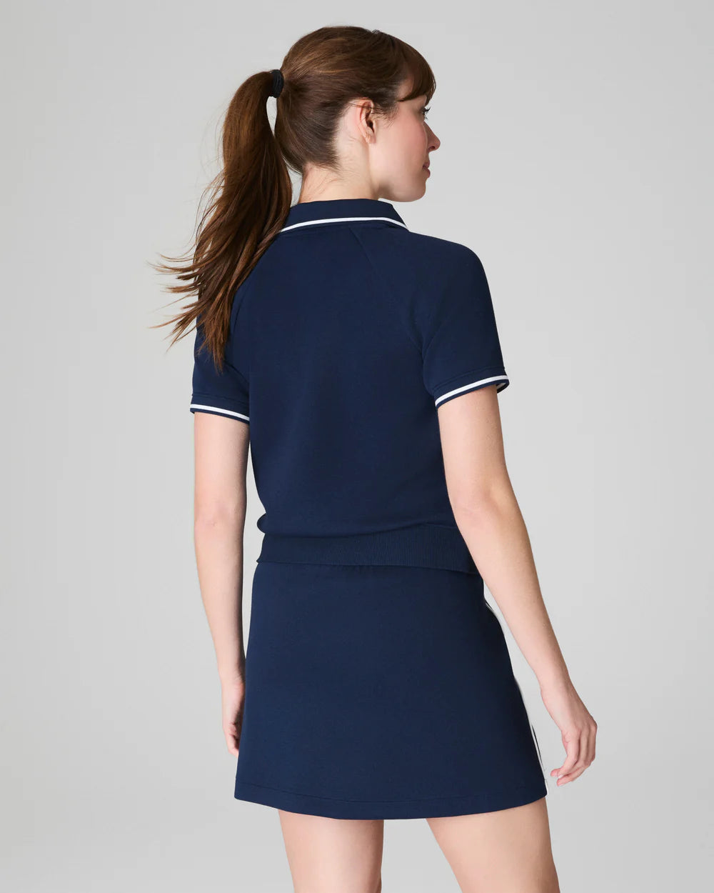 SPANX® AirEssentials Pique Polo Top - Timeless Navy