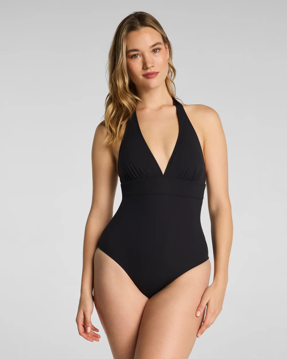 SPANXsculpt® Swim Halter One Piece - Very Black