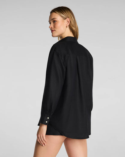 SPANX® Beach Button Down - Very Black