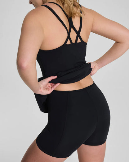 SPANXshape® BoostUp Scoop Neck Dress with StayCool Tech - Very Black