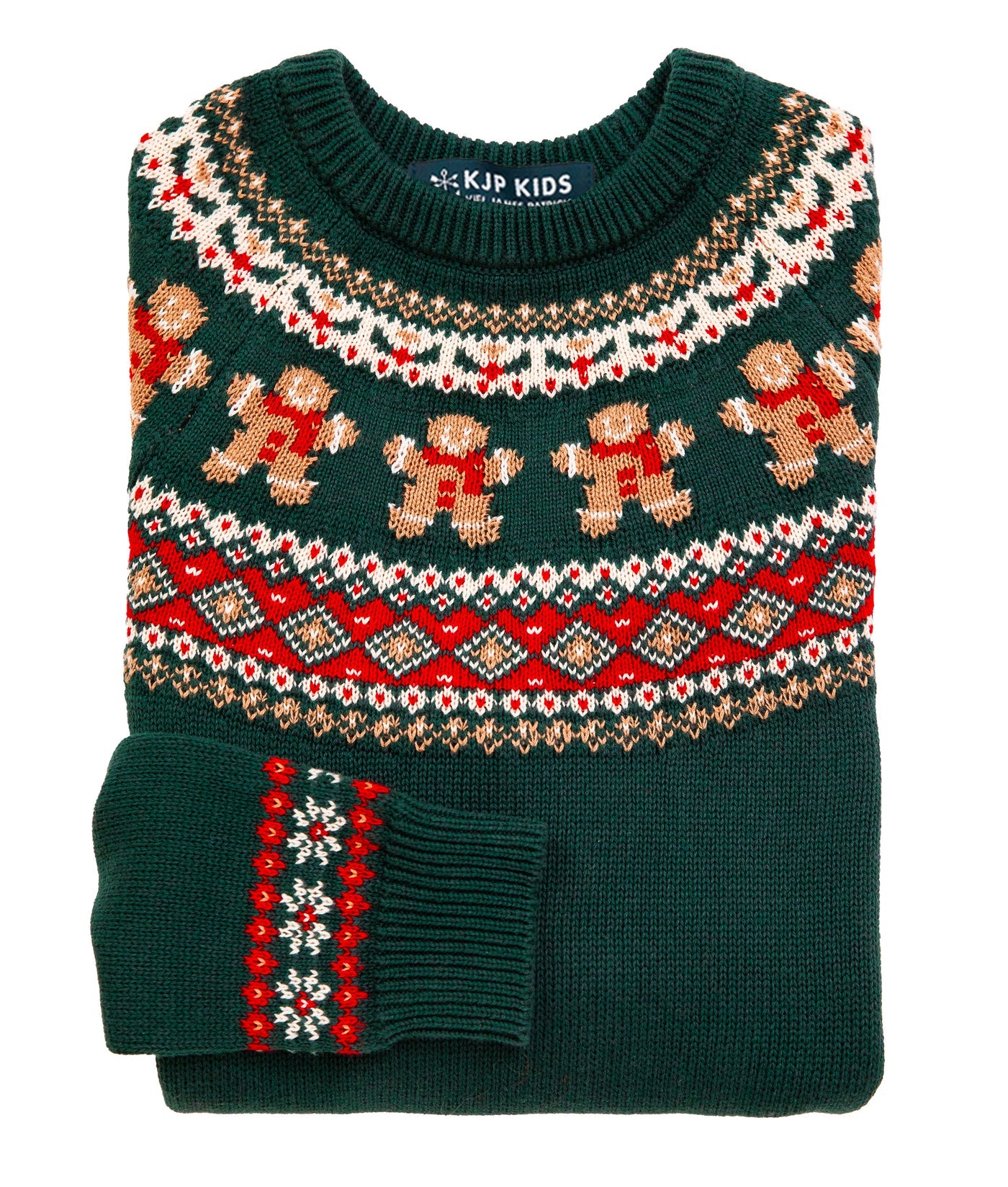 Gingerbread Fair Isle Kids Sweater