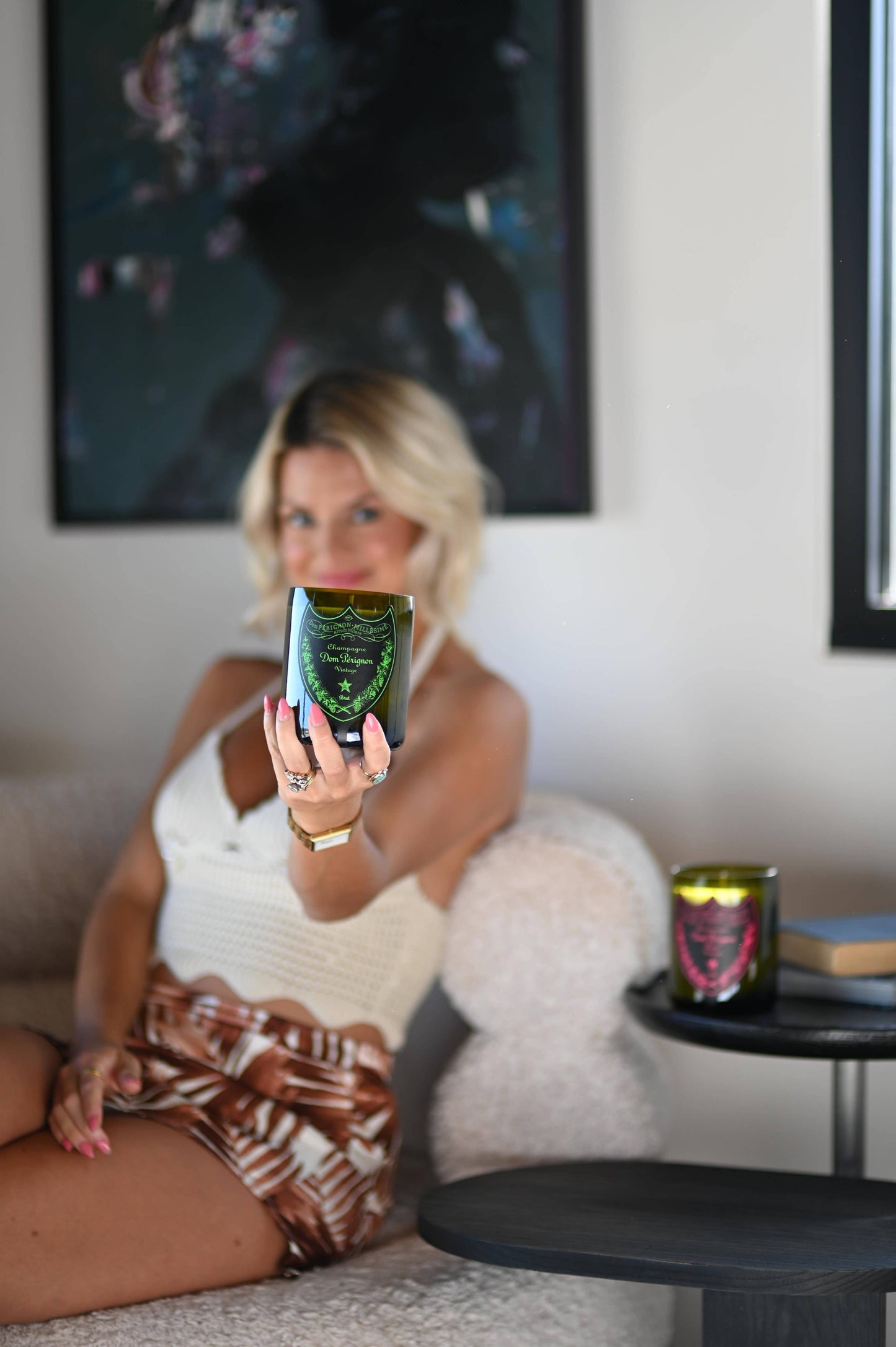 Recycled Dom Luminous Candle: Grapefruit/Mango/Vanilla