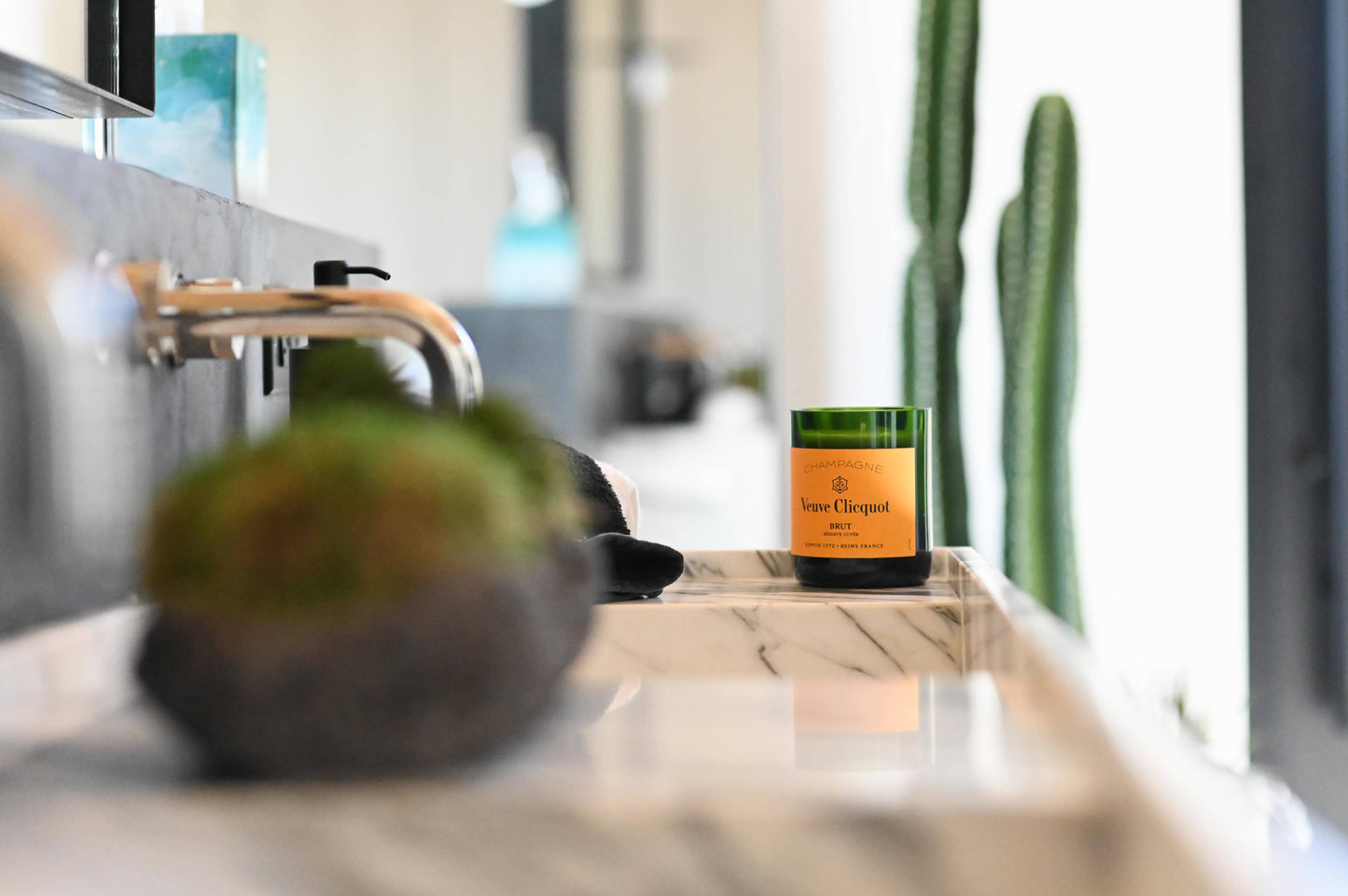 Recycled Veuve Novelty Candle: Small