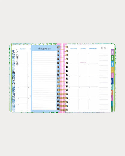 2026-2027 17 Month Large Agenda - Mint Condition Burst of Joy
