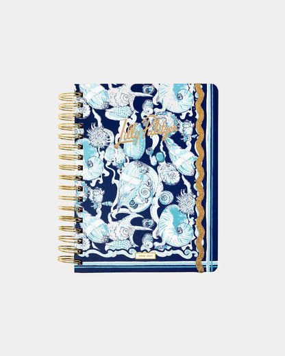 2026-2027 17 Month Large Agenda - Resort White Shell Shine