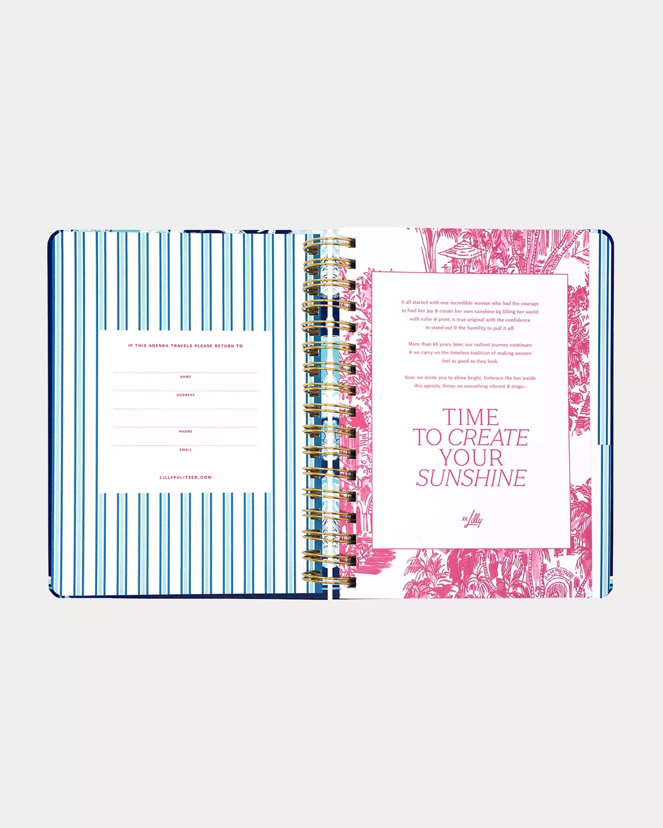 2026-2027 17 Month Large Agenda - Resort White Shell Shine