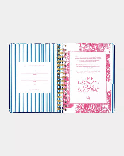 2026-2027 17 Month Large Agenda - Resort White Shell Shine