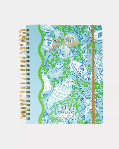 2026-2027 17 Month Jumbo Agenda - Day Dream Blue Throw Me A Line