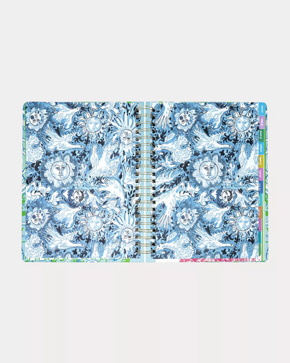2026-2027 17 Month Jumbo Agenda - Day Dream Blue Throw Me A Line