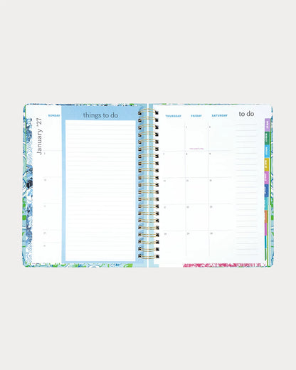 2026-2027 17 Month Jumbo Agenda - Day Dream Blue Throw Me A Line
