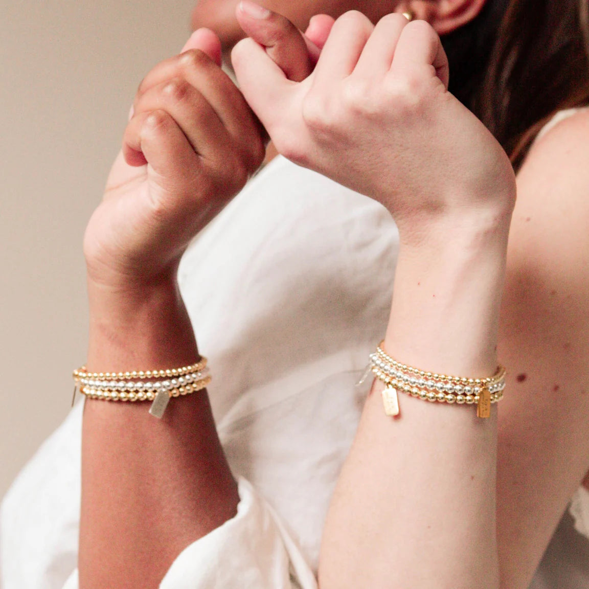 Mini Gold Staple Bracelet