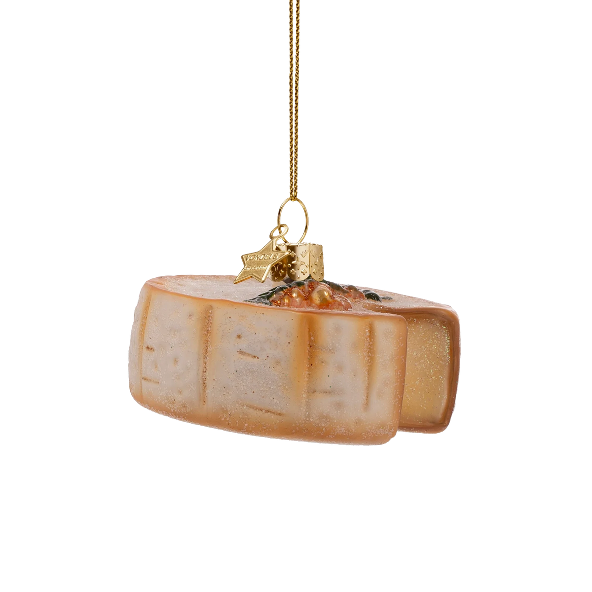 Ornament glass Camambert cheese
