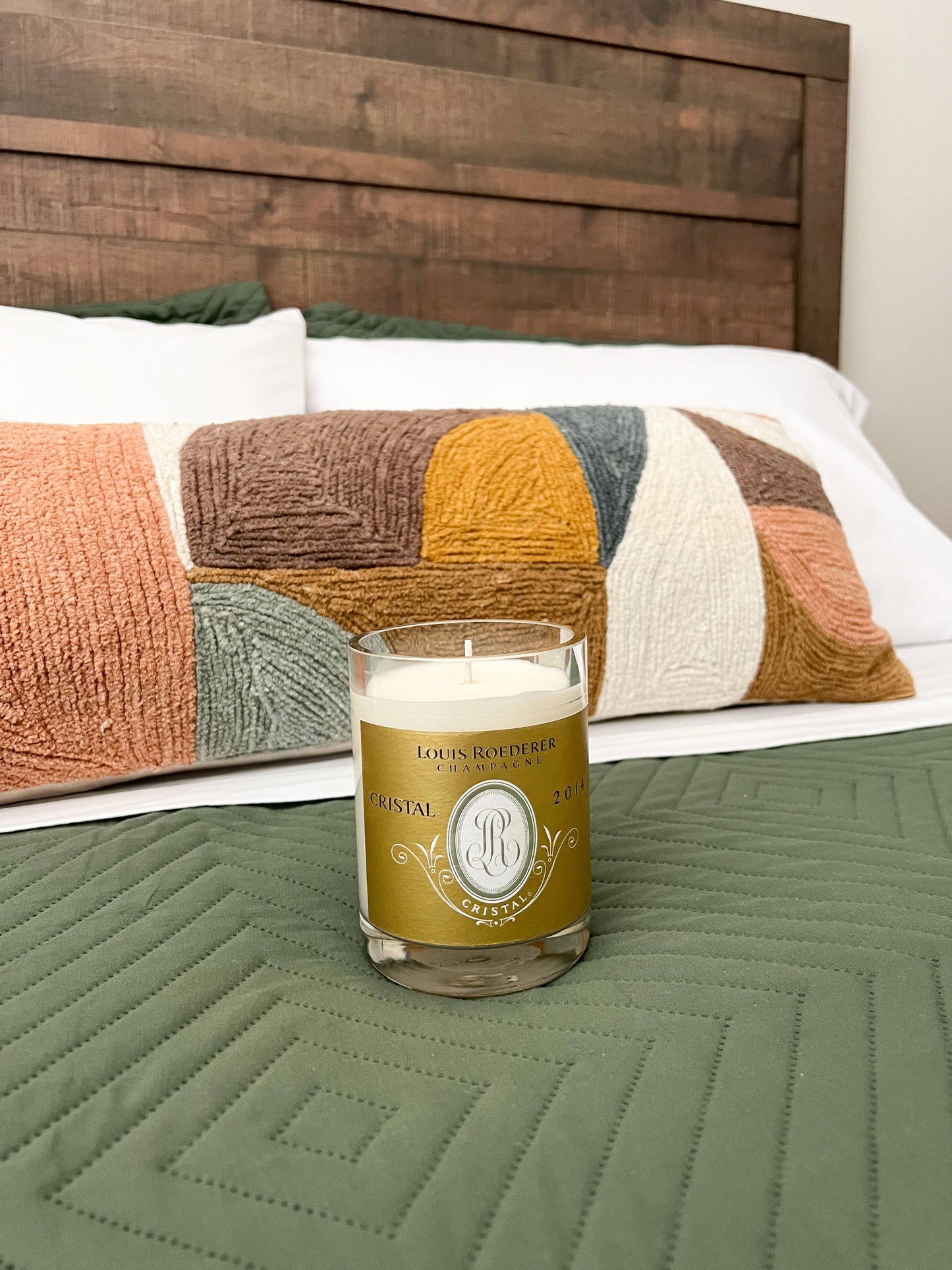Recycled Cristal Candle: Grapefruit/Mango/Vanilla