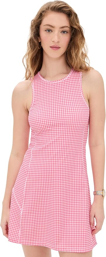 Panama Dress - Guava Gingham - size Large