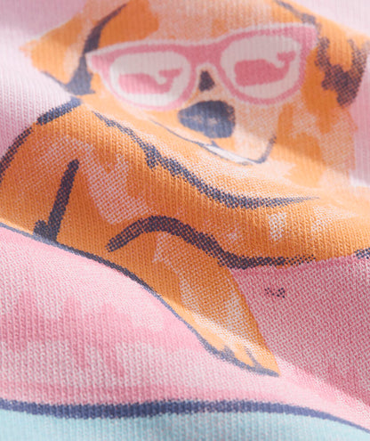 Girls' Pool Floatie Pup Short-Sleeve Pocket Tee