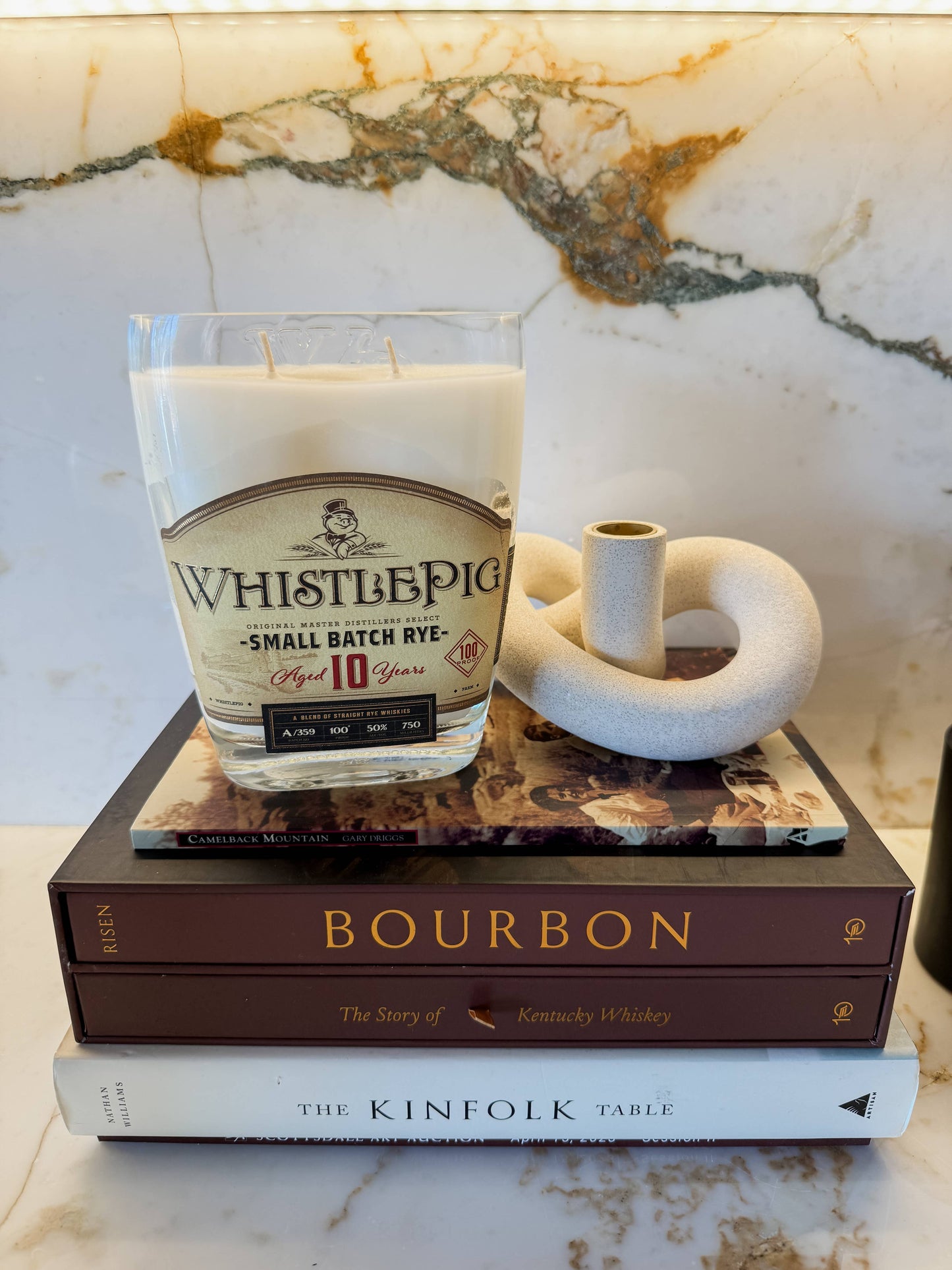 Recycled Whistle Pig Candle: Grapefruit/Mango/Vanilla