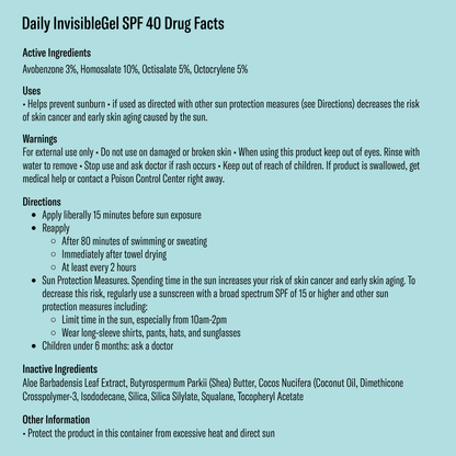 Bask SPF 40 Daily Invisible Gel Face Sunscreen